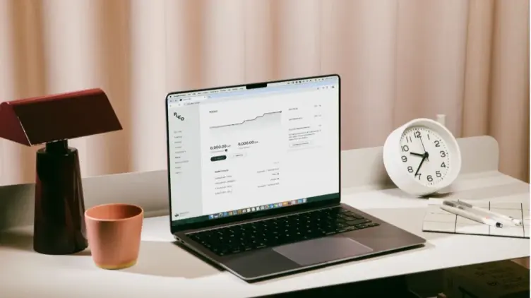 Laptop screenshot of Pleo spend management platform